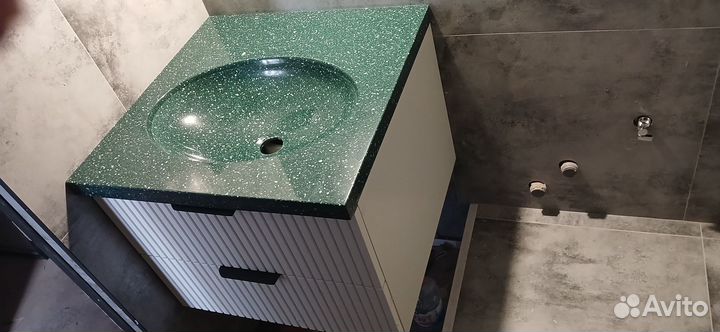 Столешница в ванную из акрила от производителя