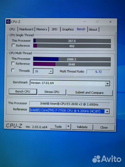 Компьютер Intel Xeon 2650v2/RX 470/16gb/128+256gb