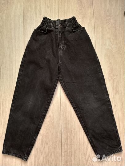 Джинсы чёрные на флисе Gloria Jeans 128-134