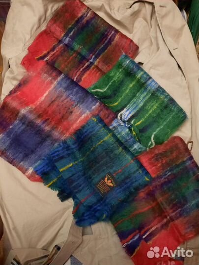 Мужской женский шарф новый винтаж Шотландия Индия