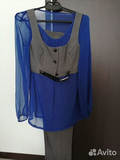 Костюм тройка и платье с топом