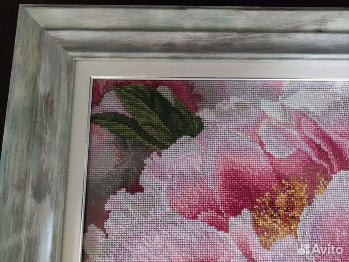 Картина вышитая крестиком ручная работа