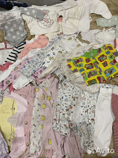 Вещи пакетом 56 62 68 размер