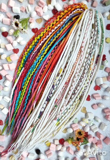 Де дреды комплект из войлока (не синтетика)