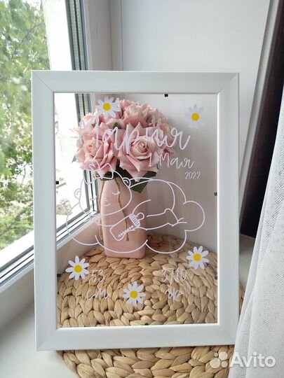 Надпись для витражной рамки открытки