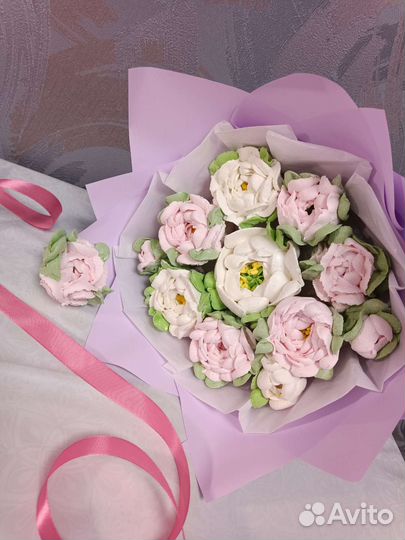 Букет из зефира, зефир, на день рождения