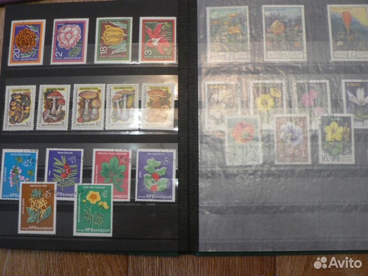 Почтовый марки Флора +фауна 139 шт. + Альбом