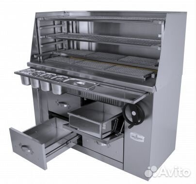 Мангал многофункциональный угольный robata 1500 Gr