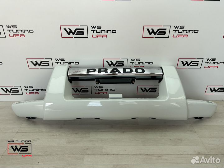 Накладка на передний бампер prado 120 A225