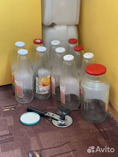 Бутылки и банки стекло