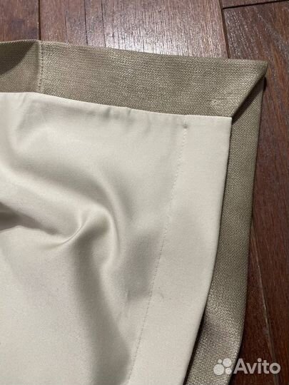 Шторы блэкаут зелено-серые