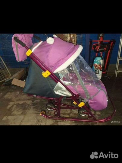 Санки коляска ника