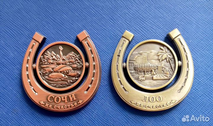 Магниты металлические на холодильник