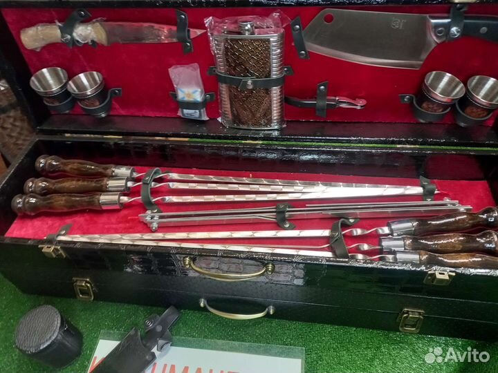 Шампура подарочные в кейсе