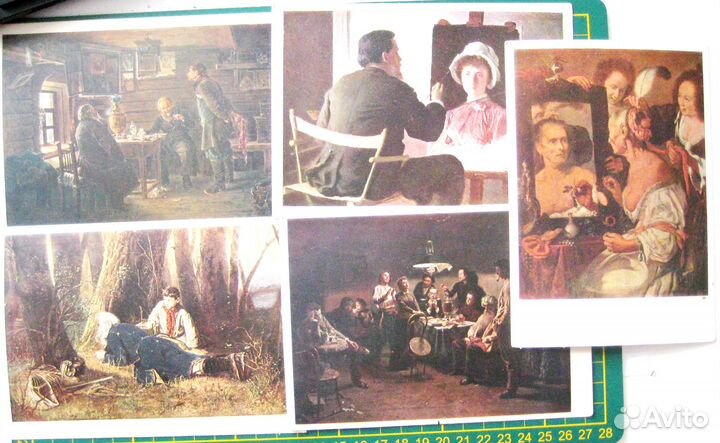 24 открытки с репродукциями 1932-1934г