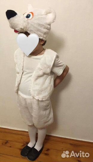 Новогодний костюм белого мишки