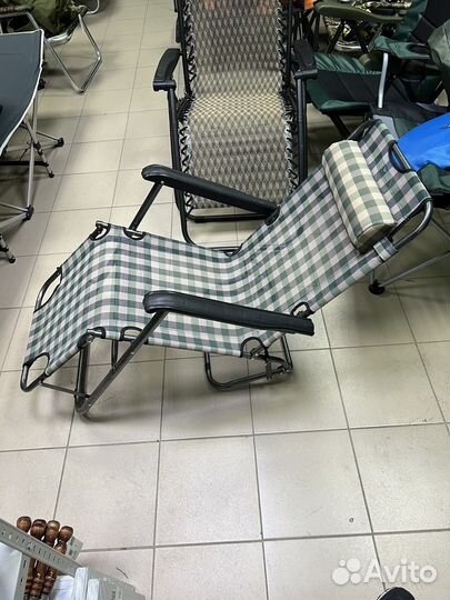 Кресло Шезлонг с подушкой туристическое