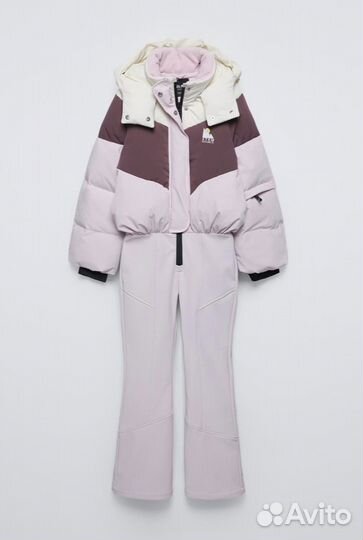 Zara Ski Kids лыжный комбинезон пух перо 6-14 лет