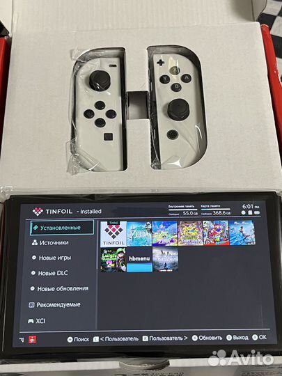 Nintendo switch oled прошитая чип