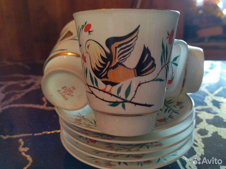 Кофейная пара лфз костяной фарфор