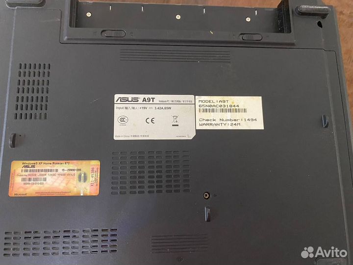 Ноутбук asus рабочий на запчасти