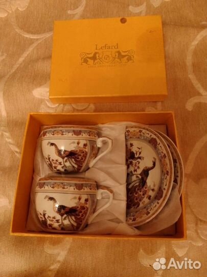 Кофейный сервиз фарфор новый