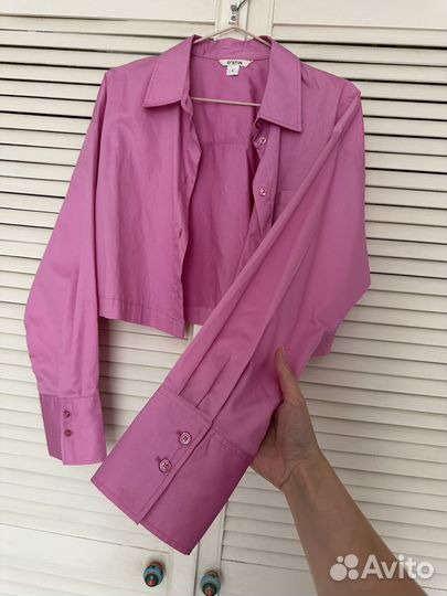 Розовая рубашка ostin 44-46