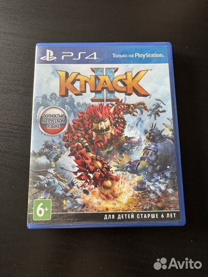 Диски на ps4 Knack 2