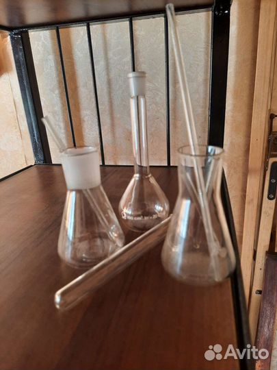 Колбы, пробирка стекло. СССР