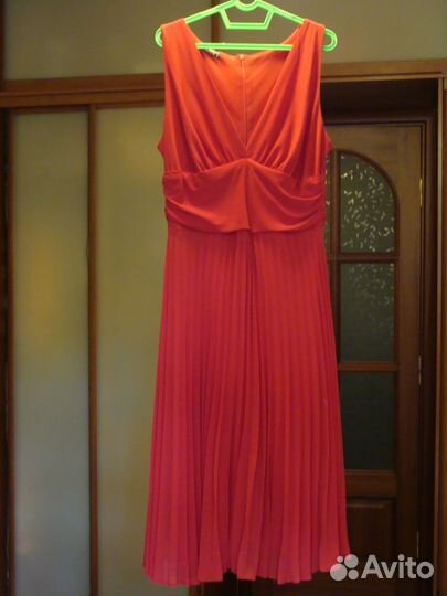 Платье вечернее, красное, 46р