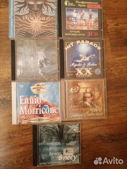 Cd диски инструментал, русский рок и др