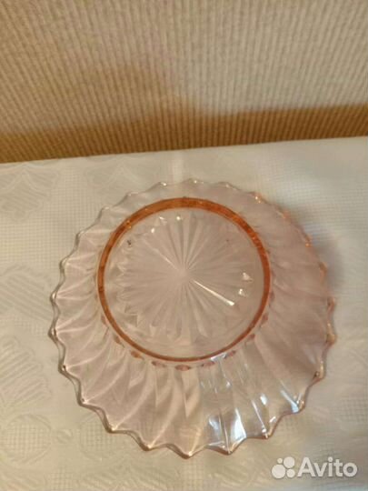 Ваза, салатники, СССР, цветное стекло