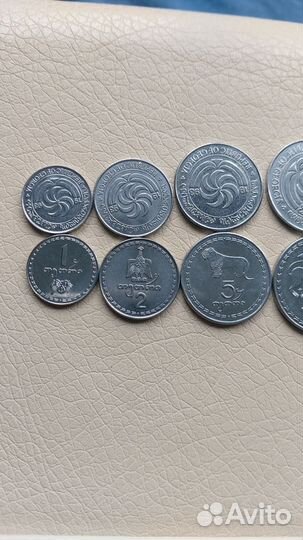 Монеты Грузии тетри и лари