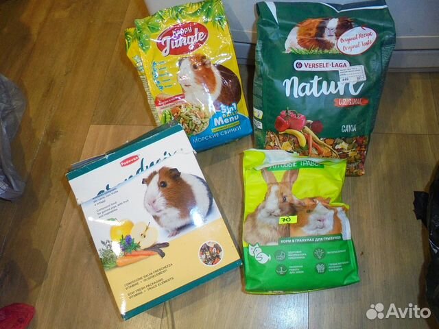 Корм для грызунов-морских свинок, остатки