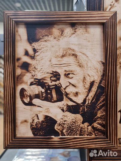 Портреты и картины по фото Пирография