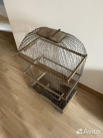 Клетка для птиц из дуба + клетка-переноска