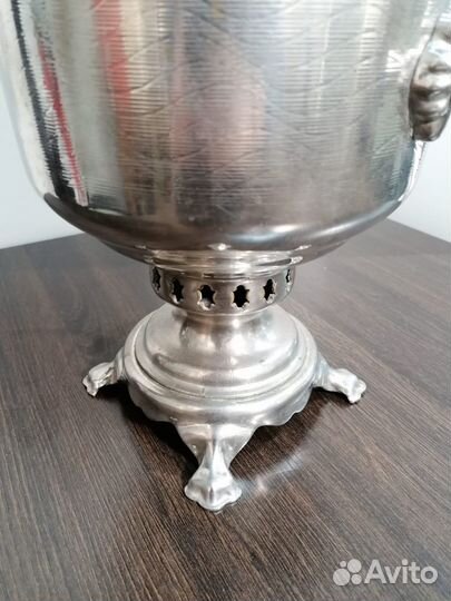 Самовар на дровах никелированный СССР 1960е