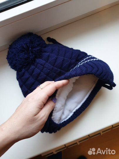 Зимний детский комплект шапка и снуд