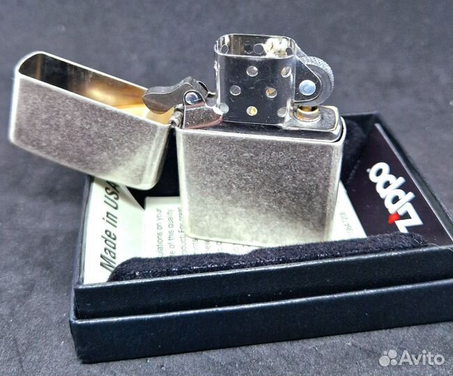 Zippo Antique Silver PlatePlate