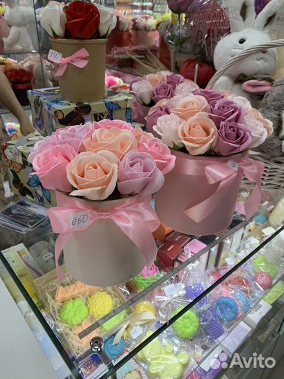 Букеты из мыла цветы из мыльных роз