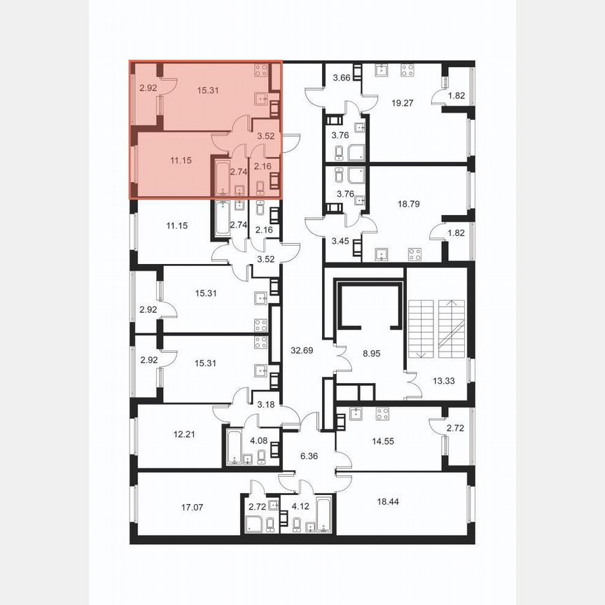 1-к. квартира, 36,3 м², 6/9 эт.