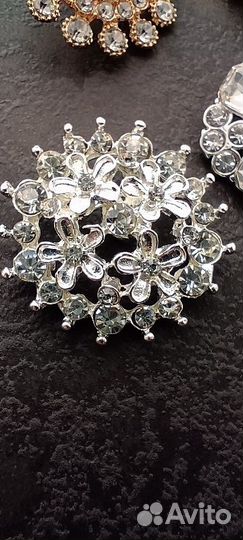 Пуговицы со стразами