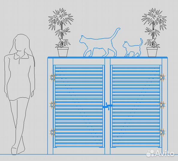 Чертежи мебели для сада