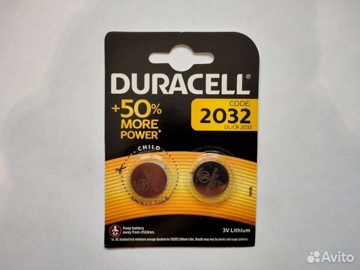 Батарейки Duracell CR2032