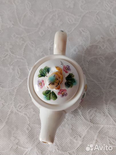 Антиквариат.Чайник Рыжий кот,Кунаховец