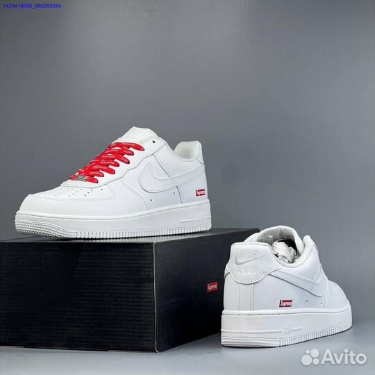 Кроссовки Nike Air Force 1 Low & Supreme (Арт.56128)