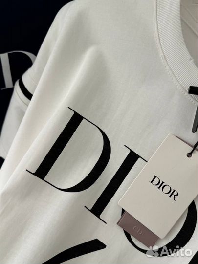 Футболка christian dior унисекс оверсайз (Новинка