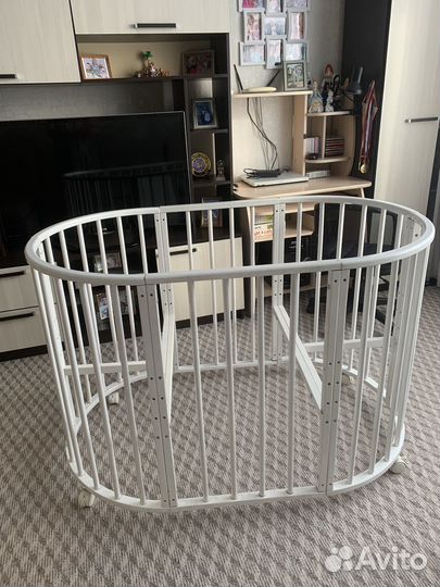 Детская кроватка манеж с матрасом