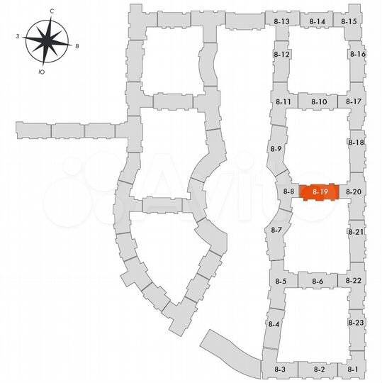 1-к. квартира, 36 м², 6/16 эт.