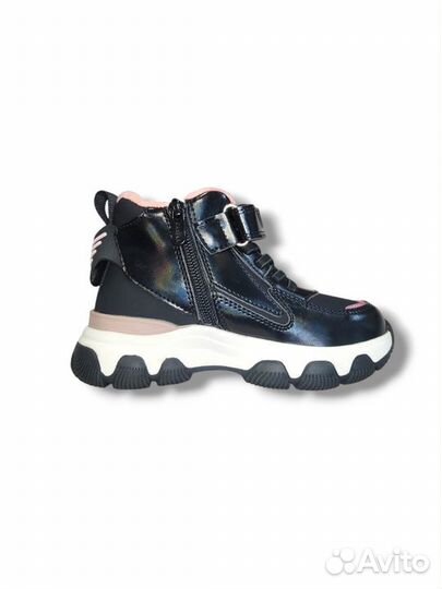 Ботинки осенние демисезонные утепленные для девочк
